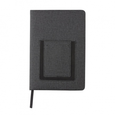 Logotrade promotional product picture of: Deluxe A5 Notebook with phone pocket