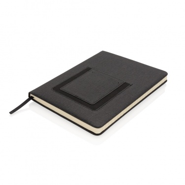 Logotrade business gift image of: Deluxe A5 Notebook with phone pocket