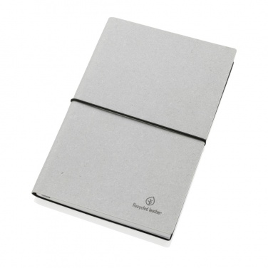 Logo trade promotional items picture of: A5 recycled leather notebook