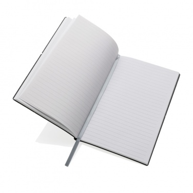 Logo trade advertising products picture of: A5 recycled leather notebook