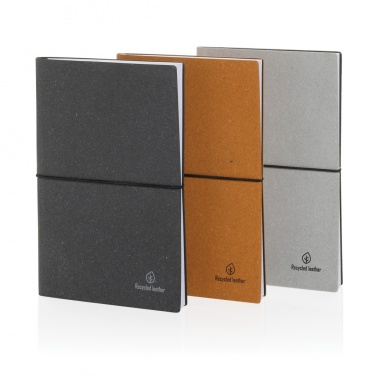 Logo trade advertising product photo of: A5 recycled leather notebook