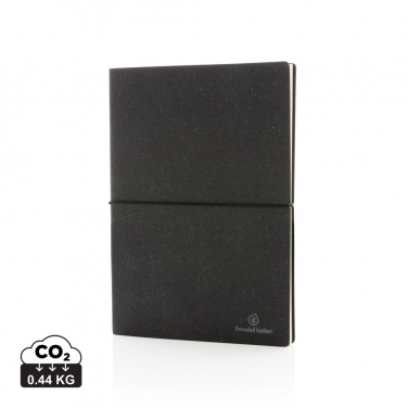 Logotrade promotional giveaways photo of: A5 recycled leather notebook