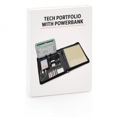 Logotrade promotional product image of: Tech portfolio with powerbank