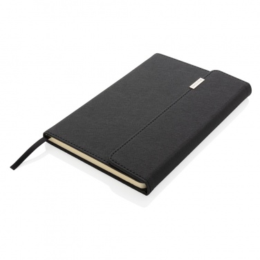 Logo trade promotional merchandise photo of: Swiss Peak deluxe A5 notebook and pen set