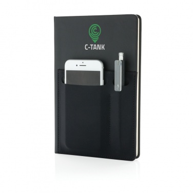 Logotrade promotional item picture of: A5 Deluxe notebook with smart pockets