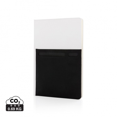 Logo trade corporate gifts image of: A5 Deluxe notebook with smart pockets