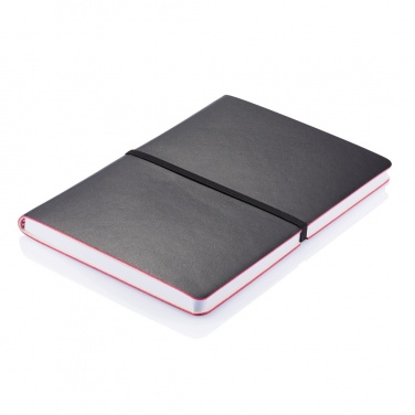 Logo trade promotional gifts picture of: Deluxe softcover A5 notebook