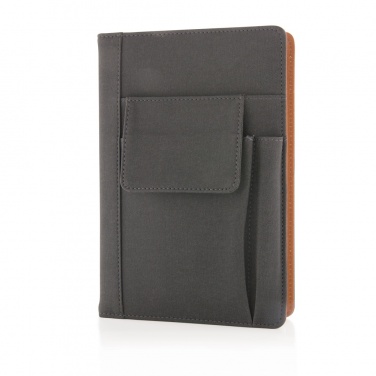 Logo trade promotional merchandise picture of: Notebook with phone pocket