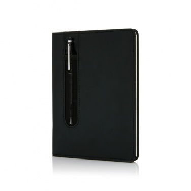 Logotrade promotional giveaway picture of: Standard hardcover PU A5 notebook with stylus pen