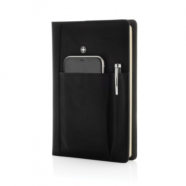 Logo trade promotional items image of: Refillable notebook and pen set