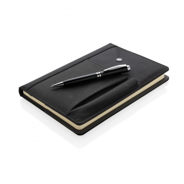 Logotrade corporate gift image of: Refillable notebook and pen set