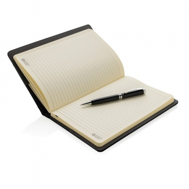 Logo trade promotional merchandise picture of: Refillable notebook and pen set