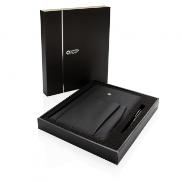 Logo trade promotional merchandise image of: Refillable notebook and pen set