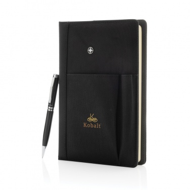 Logotrade corporate gift image of: Refillable notebook and pen set