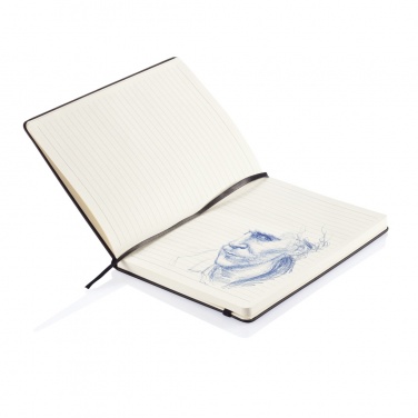 Logo trade promotional items image of: Deluxe hardcover PU A5 notebook