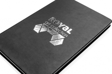 Logo trade promotional items image of: Deluxe hardcover PU A5 notebook