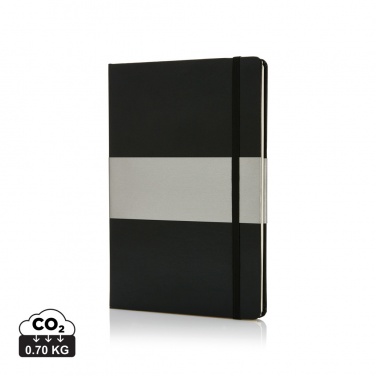 Logo trade promotional merchandise picture of: Deluxe hardcover A5 notebook