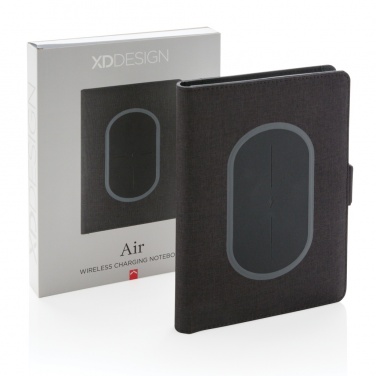 Logotrade promotional giveaway image of: Air 5W wireless charging notebook cover A5