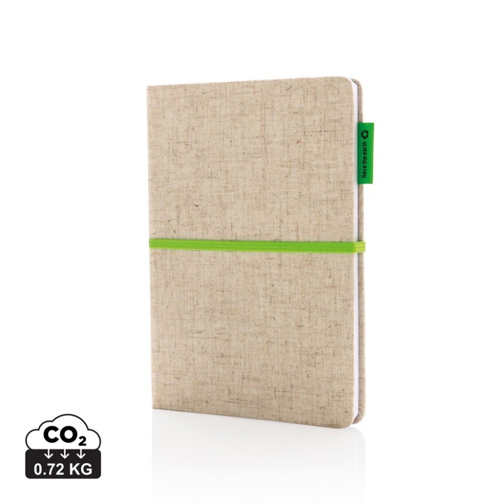 Logotrade promotional merchandise photo of: A5 jute notebook