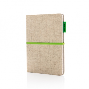 Logotrade advertising product picture of: A5 jute notebook