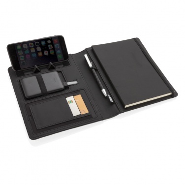 Logo trade promotional items picture of: Air 5W wireless charging notebook with 5000mAh powerbank