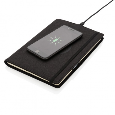 Logotrade promotional gift image of: Air 5W wireless charging refillable journal cover A5