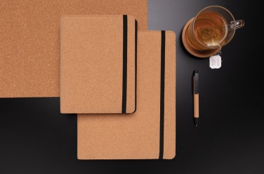 Logotrade promotional giveaway image of: Deluxe cork portfolio A5 with pen