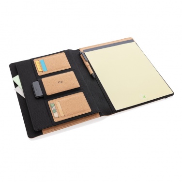 Logotrade promotional item picture of: Deluxe cork portfolio A4 with pen