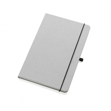 Logo trade corporate gifts image of: Recycled leather hardcover notebook A5