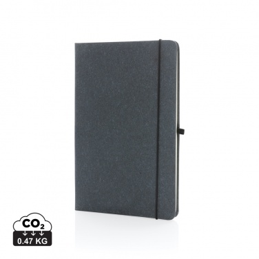 Logo trade promotional gift photo of: Recycled leather hardcover notebook A5