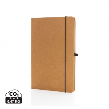 Logo trade promotional product photo of: Recycled leather hardcover notebook A5