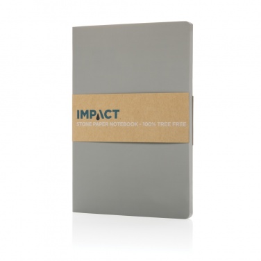 Logo trade promotional products image of: Impact softcover stone paper notebook A5