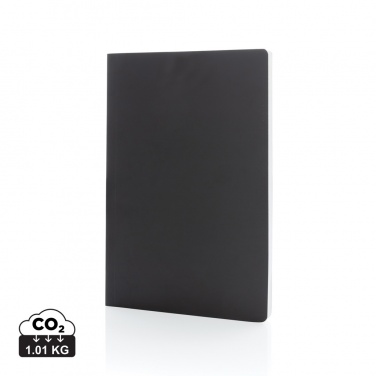 Logo trade promotional merchandise image of: Impact softcover stone paper notebook A5