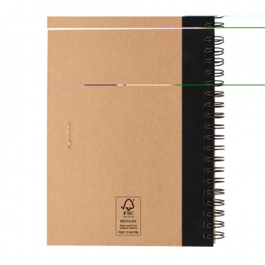 Logotrade advertising products photo of: Kraft spiral notebook with pen