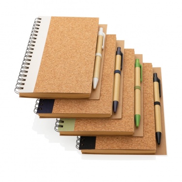 Logotrade promotional items photo of: Cork spiral notebook with pen