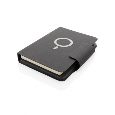 Logotrade promotional giveaway picture of: Artic Magnetic 10W wireless charging A5 notebook