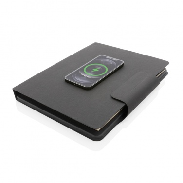 Logotrade business gift image of: Artic Magnetic 10W wireless charging A4 portfolio