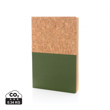 Logotrade promotional giveaway image of: A5 cork & kraft notebook