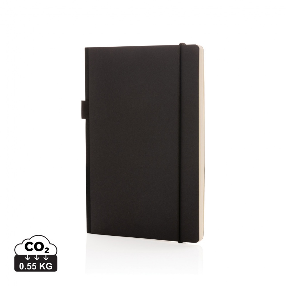 Logo trade promotional item photo of: A5 deluxe kraft hardcover notebook