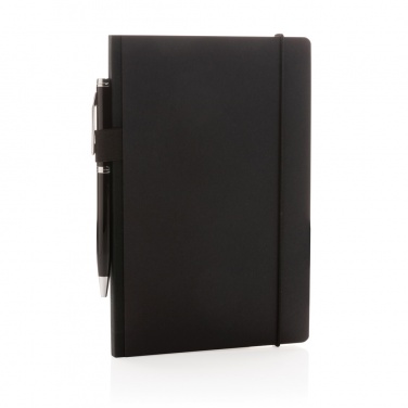 Logo trade corporate gifts picture of: A5 deluxe kraft hardcover notebook