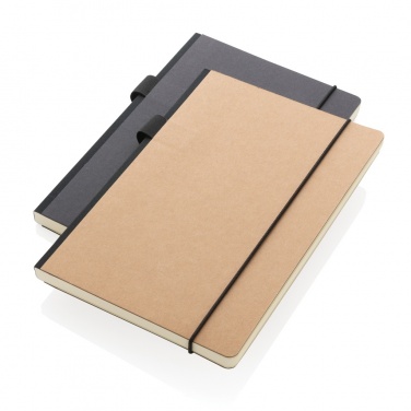 Logo trade advertising product photo of: A5 deluxe kraft hardcover notebook