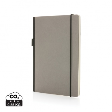 Logo trade promotional giveaways image of: A5 deluxe kraft hardcover notebook