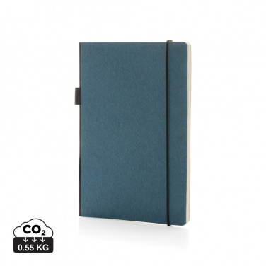 Logo trade business gift photo of: A5 deluxe kraft hardcover notebook