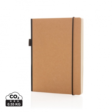 Logo trade promotional gifts image of: A5 deluxe kraft hardcover notebook