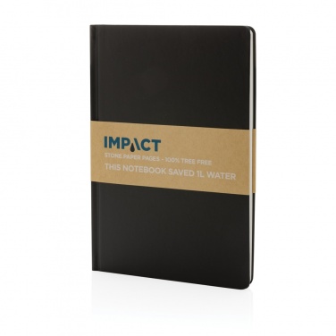 Logo trade promotional item photo of: A5 Impact stone paper hardcover notebook