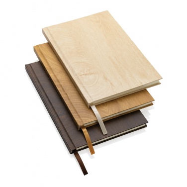 Logotrade corporate gift image of: Kavana wood print A5 notebook