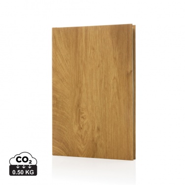 Logo trade business gift photo of: Kavana wood print A5 notebook