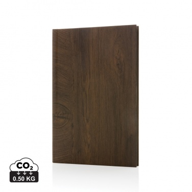 Logotrade promotional product image of: Kavana wood print A5 notebook