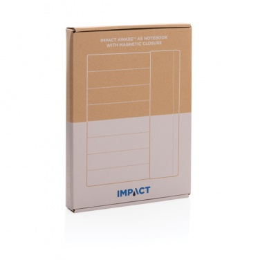 Logo trade promotional giveaway photo of: Impact Aware™ A5 notebook with magnetic closure