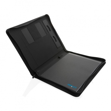 Logo trade promotional gifts picture of: Impact Aware™ deluxe 300D tech portfolio with zipper